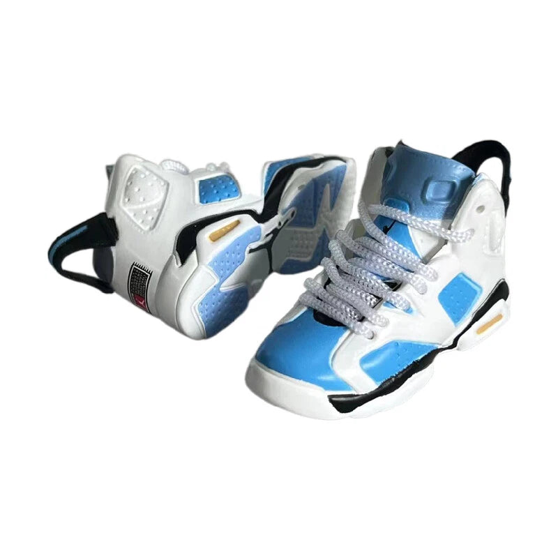 3D Sneaker Keychain AJ 6 UNC