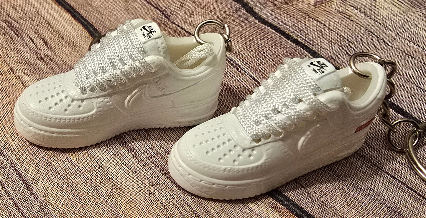 3D Sneaker Keychain AF1 Supreme White