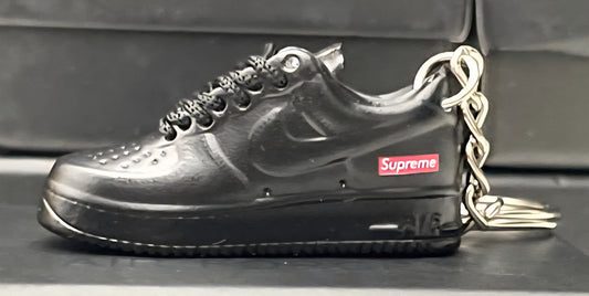 3D Sneaker Keychain AF1 Supreme Black