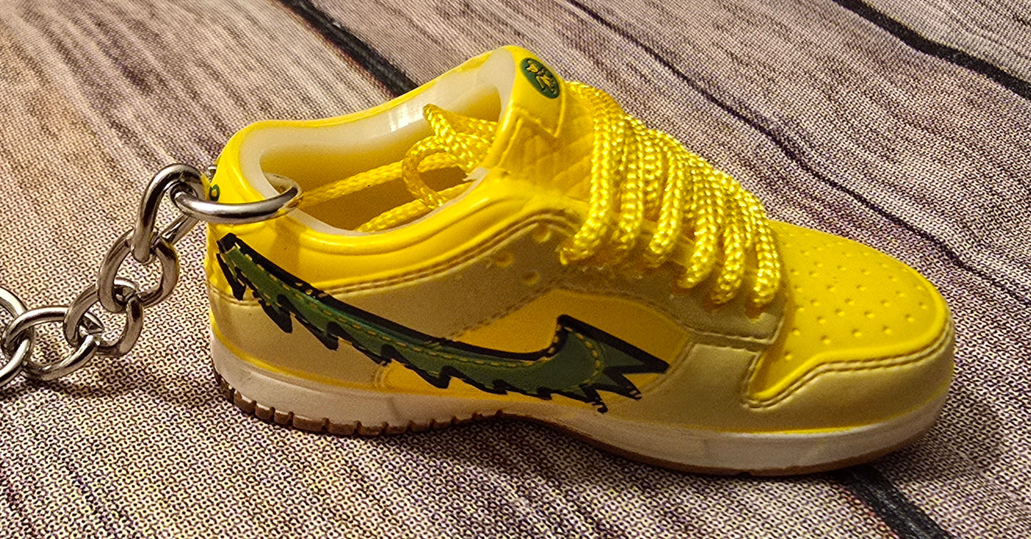 3D Sneaker Keychain Gratefull Dead Yellow