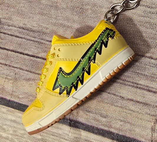 3D Sneaker Keychain Gratefull Dead Yellow